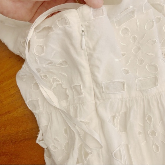 Michael Kors Romantic Sexy Lace Boho White Camisole Summer Festival Midi Dress. - Picture 12 of 16